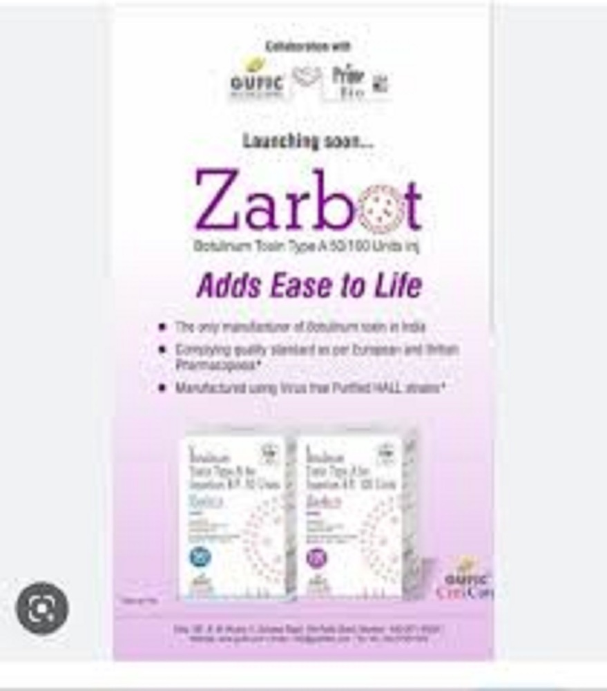 Zarbot botulinum toxin type A 50 Mg Injection
