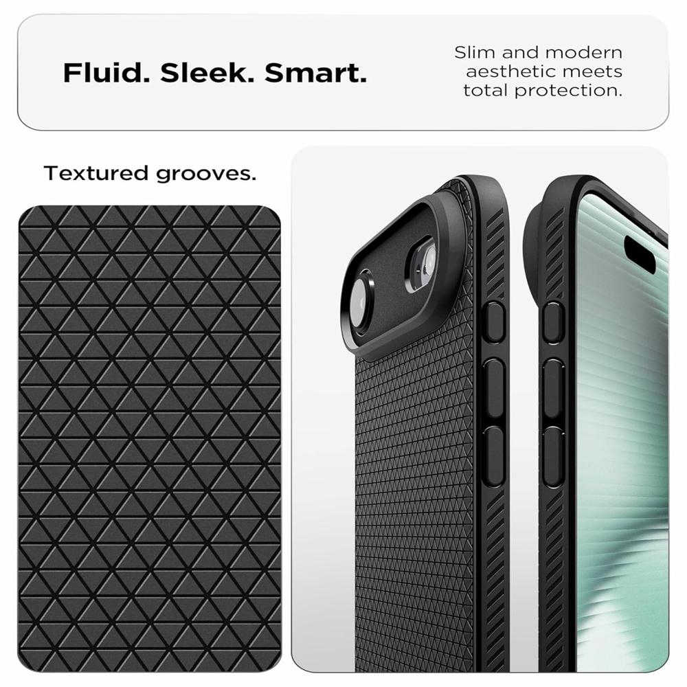 Spigen Liquid Air Case For Iphone 17 Air (Matte Black) - Color: Black