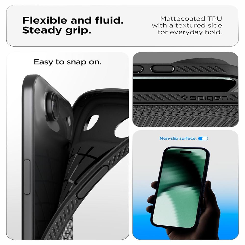 Spigen Liquid Air Case for iPhone 17 Air (Matte Black)
