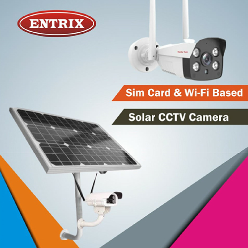 Sim Card And Wifi Based Solar Cctv Camera - Application: Commercial