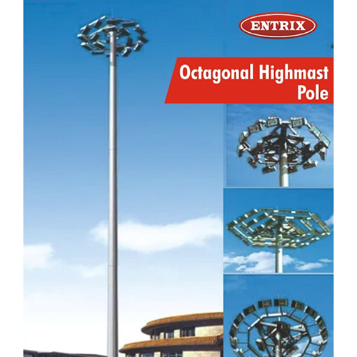 Octagonal Highmast Pole - Features: Easy To Install