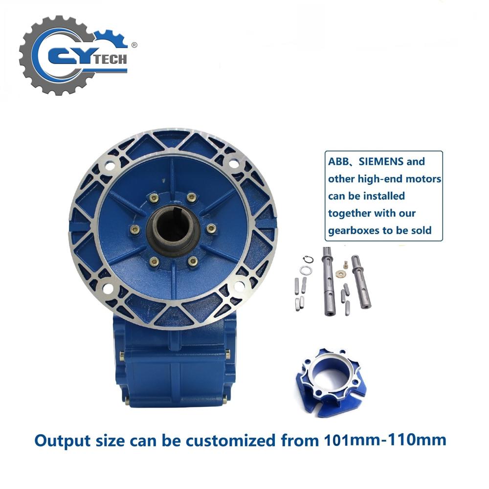 CHENYUE CYWF110 High Performance Worm Gearbox, 5:1 to 100:1 Ratio, Lifetime No Refuel Worm Gear Reducer, Durable Gearboxes for Machinery & Automation