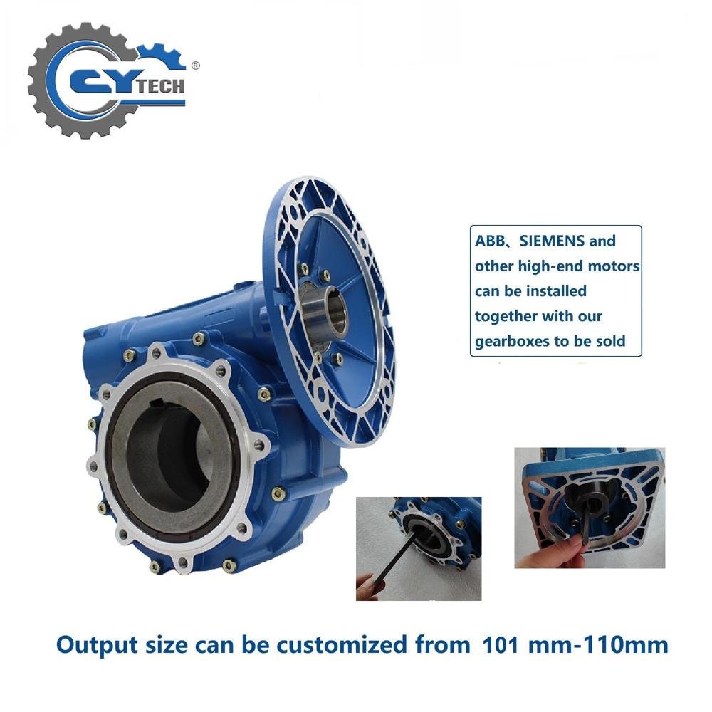 CHENYUE CYWF110 High Performance Worm Gearbox, 5:1 to 100:1 Ratio, Lifetime No Refuel Worm Gear Reducer, Durable Gearboxes for Machinery & Automation