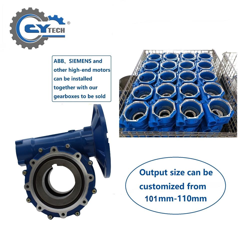 CHENYUE CYWF110 High Performance Worm Gearbox, 5:1 to 100:1 Ratio, Lifetime No Refuel Worm Gear Reducer, Durable Gearboxes for Machinery & Automation