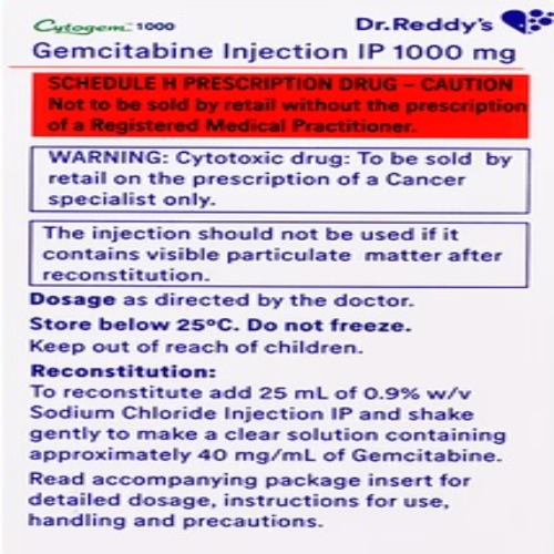 Cytogem 1000 mg Injection
