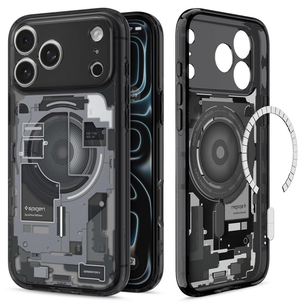Spigen Zero One Case For Iphone 17 Pro Max (Black) - Body Material: Tpu+ Polycarbonate