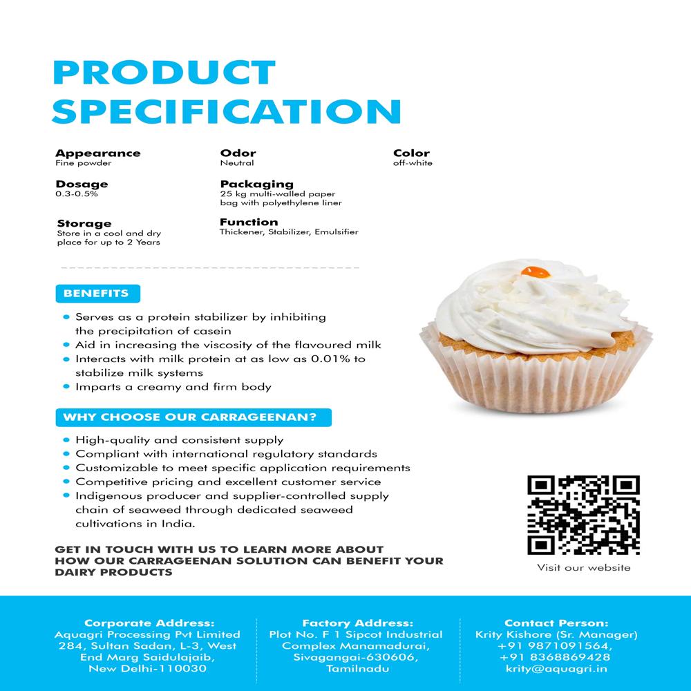 Carrageenan for Flavoured Milk & Chocolate Milk - AQUATHICK