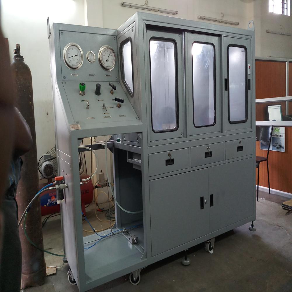 Needle Valve And Fitting Testing Unit - Color: Blue