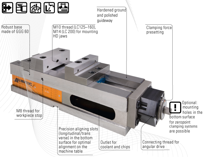 LC 125 NC Mechanical Vice