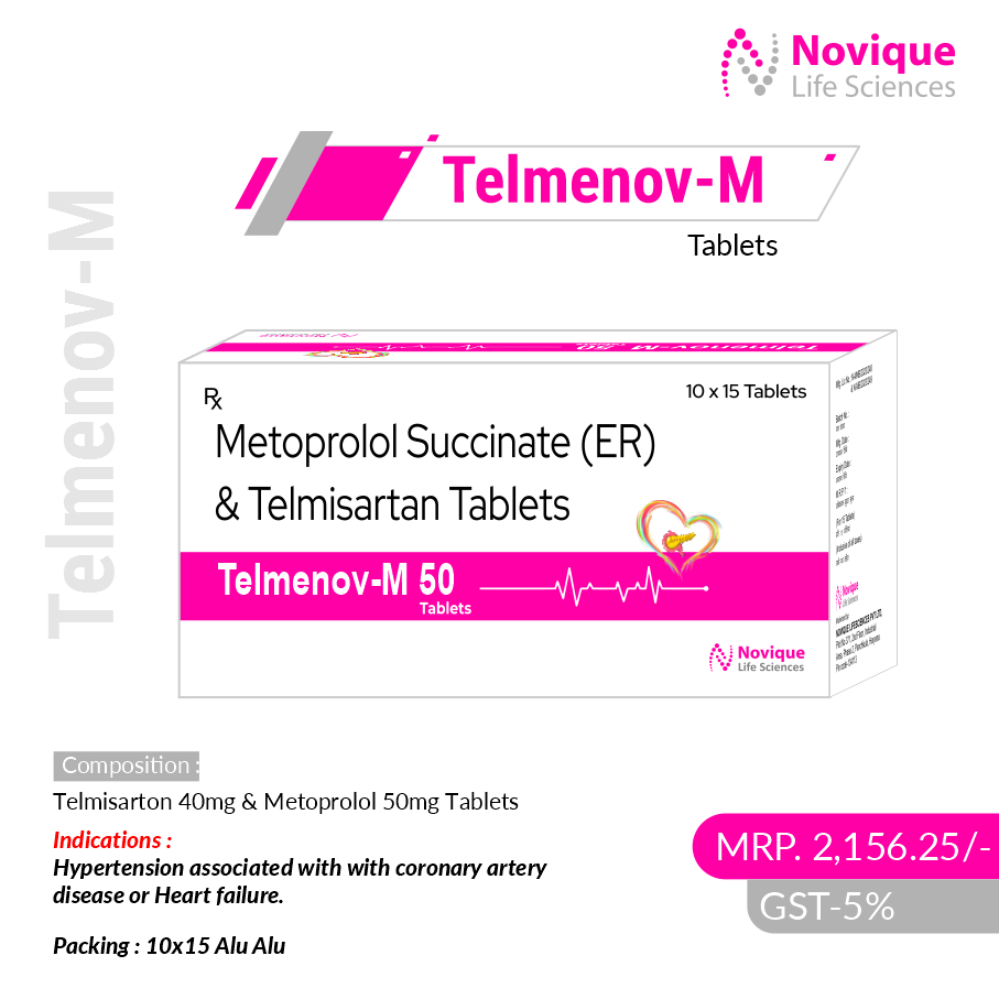 Telmisartan 40Mg + Metoprolol 50 mg