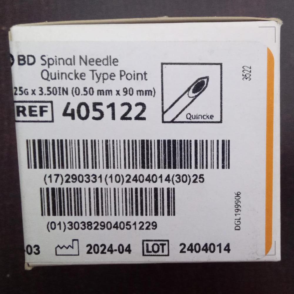 Spinal Needle 25g - Attributes: Thin-walled