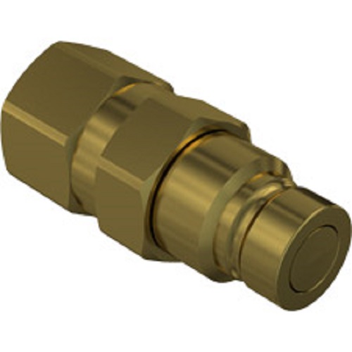 Flat Face Brass Quick Release Coupling - Application: Hydraulic Pipe