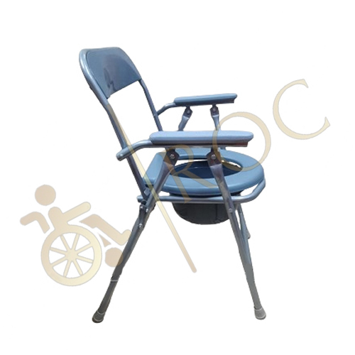 Commode Chair Heavy Duty With Bucket - Color: Blue
