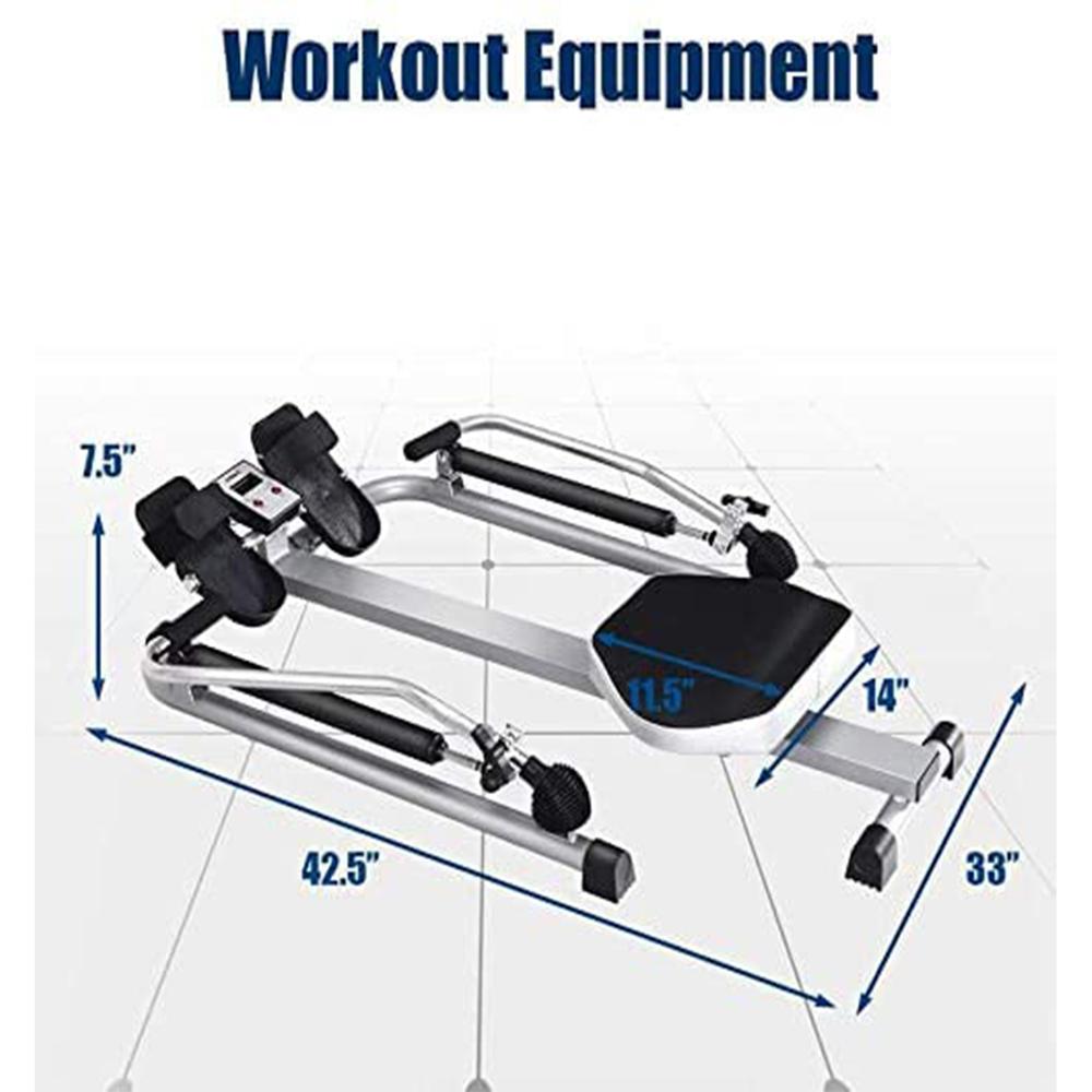 Foldable Rowing Machine - Features: : Track Your Workout Progress On The Digital Monitor