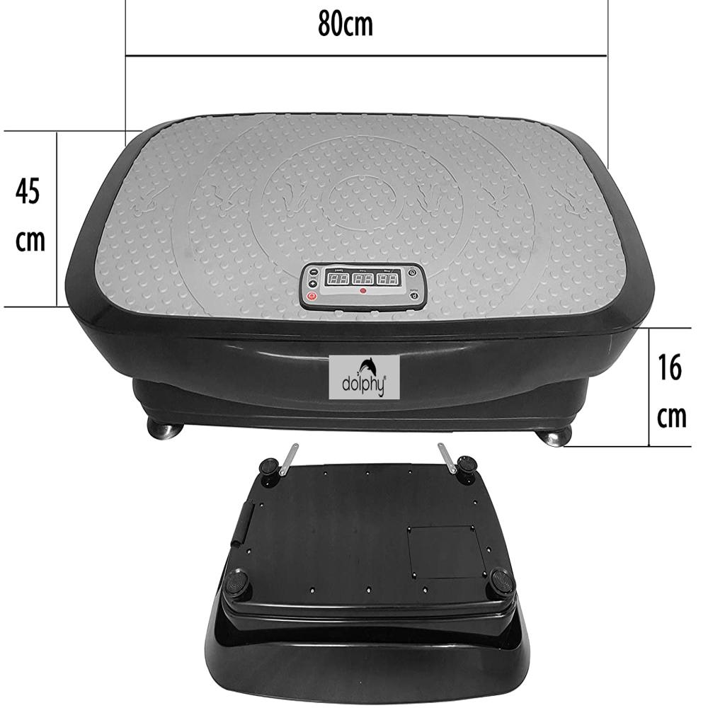 Dolphy Fitness Vibration Plate - Features: Features Digital Lcd Display And Touch Button Controls.