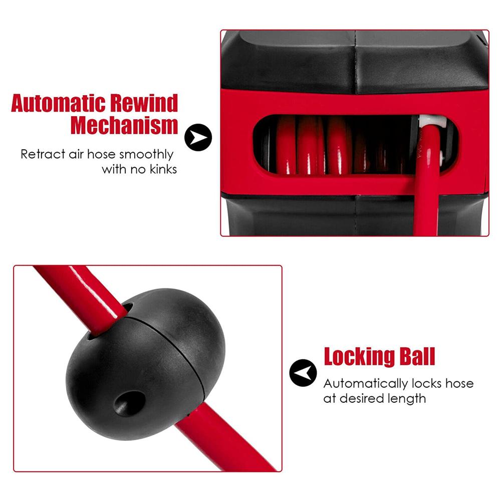 Air Compressor Hose Reel With Automatic Retractable