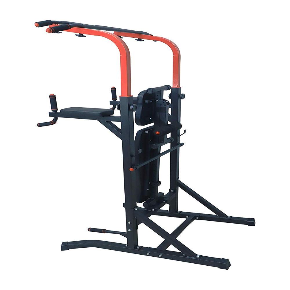 Adjustable Power Tower Multi-Function Strength Training Dip Stand Workout Station