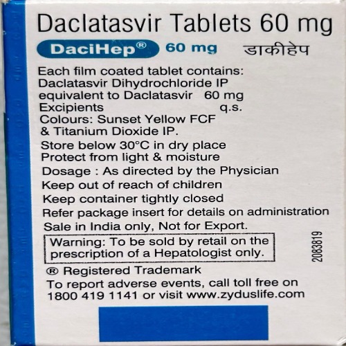 Dacihep 60 mg Tablet