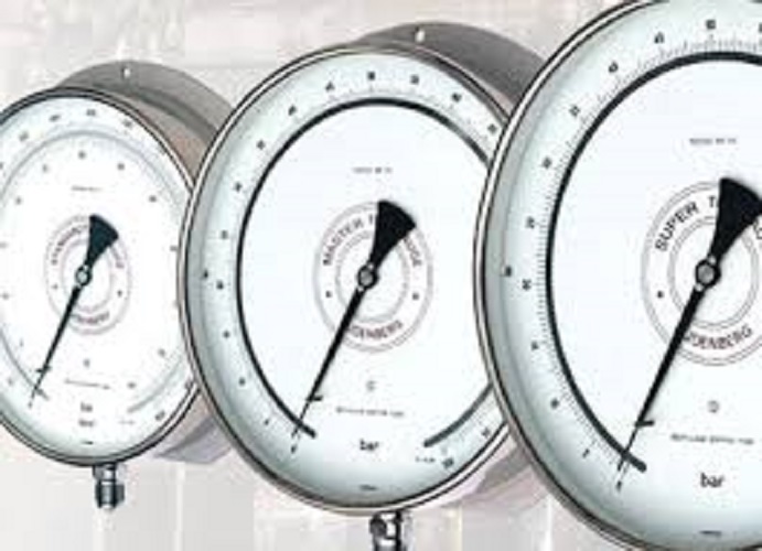 Master Test Pressure Gauge - Color: Steel