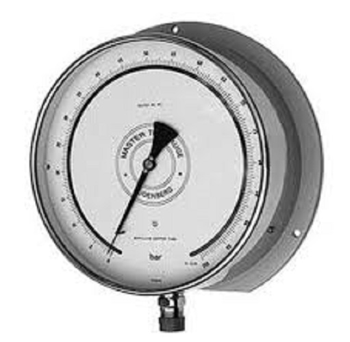 Master Test Pressure Gauge - Color: Steel