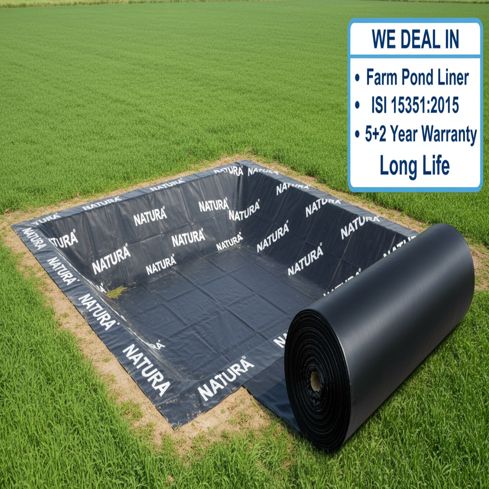 Hdpe Agriculture Farm Pond Liner Sheet - 0.5mm-2mm Thickness, Custom Length, Black Color | Uv Stabilizer, Ideal For Irrigation Reservoirs