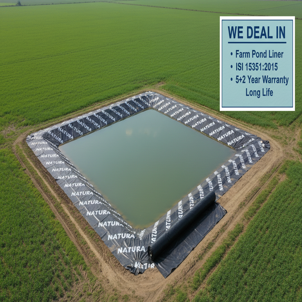 Hdpe Agriculture Farm Pond Liner Sheet - 0.5mm-2mm Thickness, Custom Length, Black Color | Uv Stabilizer, Ideal For Irrigation Reservoirs