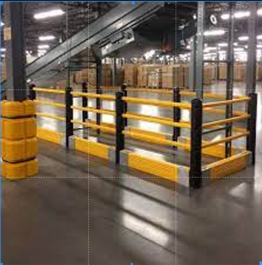 Pedestrian with Crash Barrier