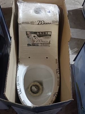 One Piece Toilet Seat - Color: White