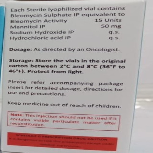 Bleocel 15iu Injection - Physical Form: Liquid