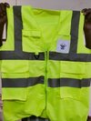 Officer Reflective Safety Jacket - Color: Green And Orange