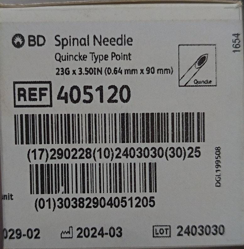 Spinal Needle 23g