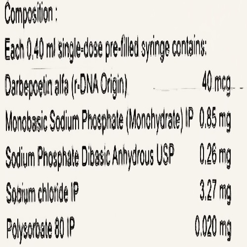 Darbecure 40 mcg PFS