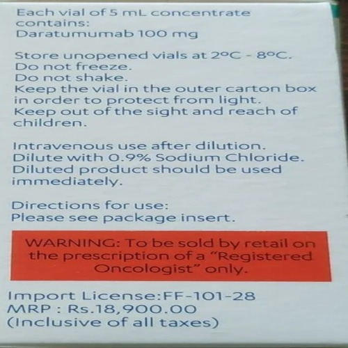 Darzalex 100 mg Injection