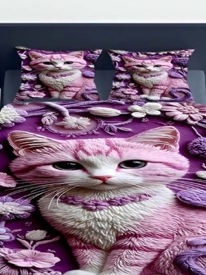 7D digital print bedsheet set