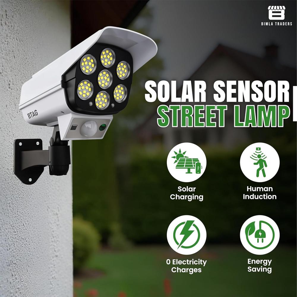 Solar Lights Outdoor Motion Sensor - Color: White