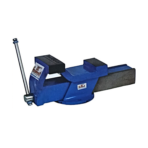 Gs-106 Fixed Base All Steel Table Vice - Color: Blue