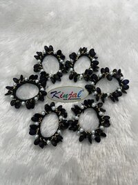 Knitted Beaded Fancy Hair Ruffles