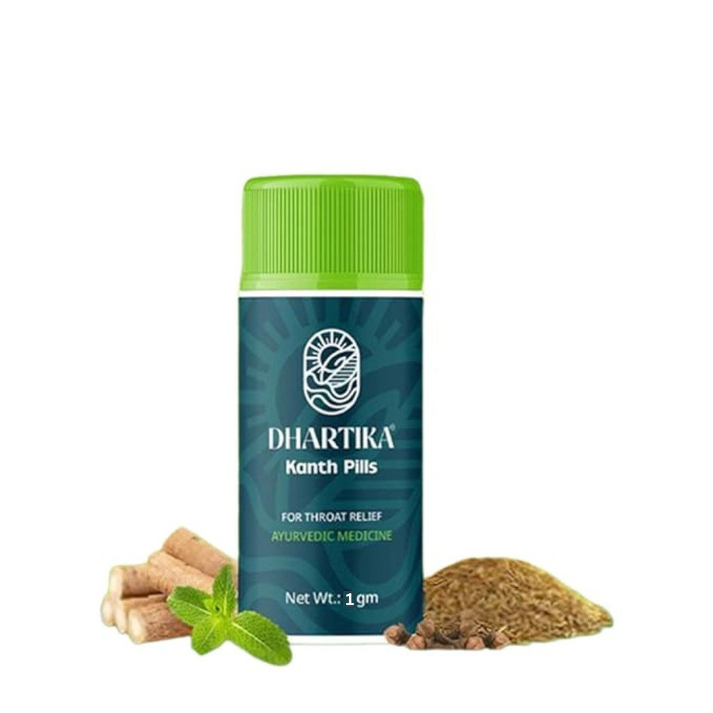 Dhartika Kanth Pills 1 Gm - Age Group: For Adults