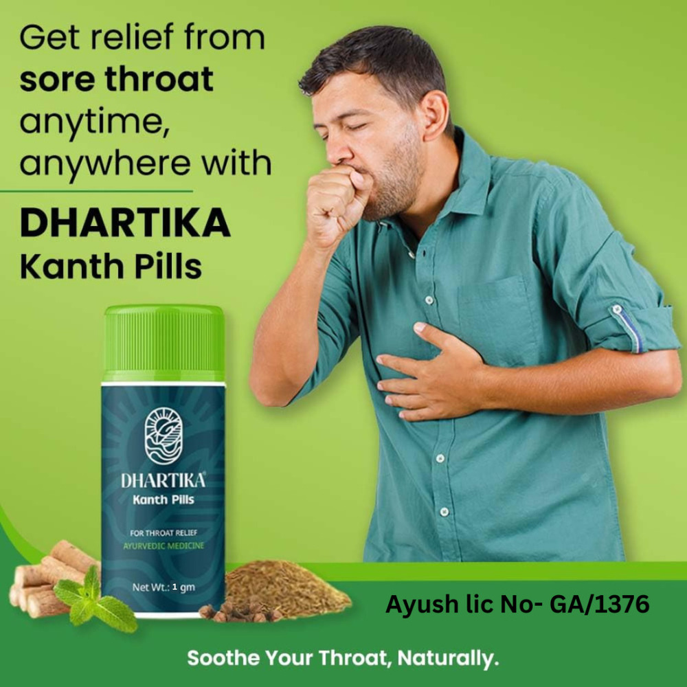 Dhartika Kanth Pills 1 Gm - Age Group: For Adults