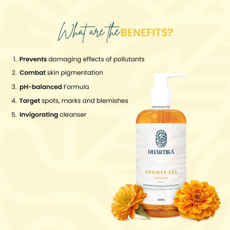 Dhartika Gold Glow Shower Gel