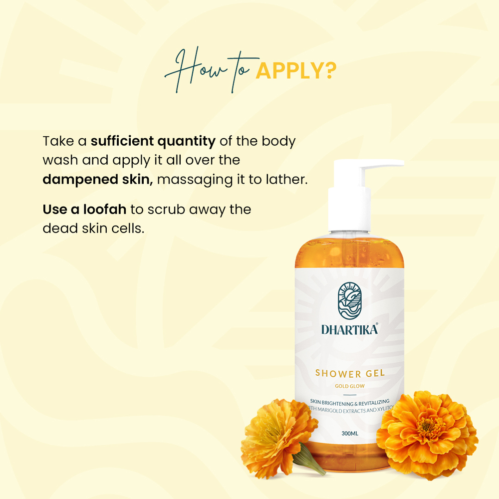 Dhartika Gold Glow Shower Gel