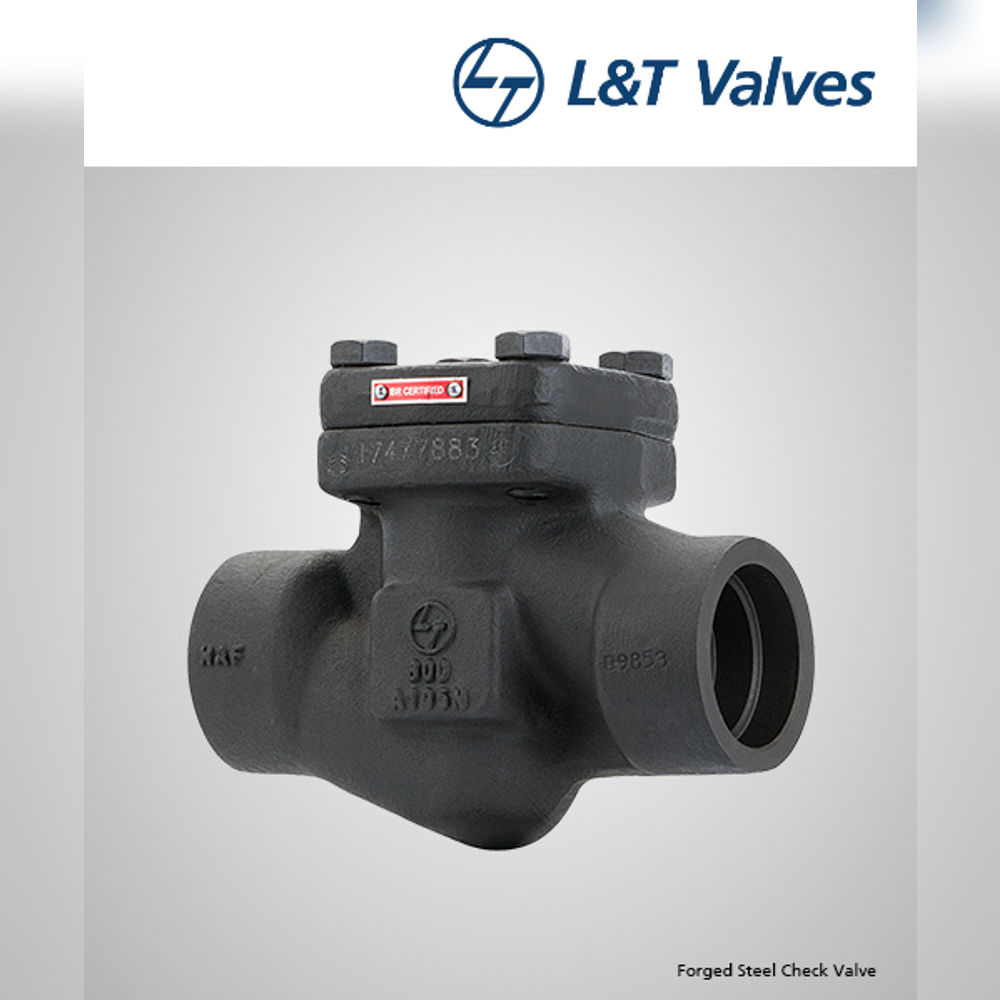 L&T Forged Steel A105 Check Valve Class 800 Socket End 88208