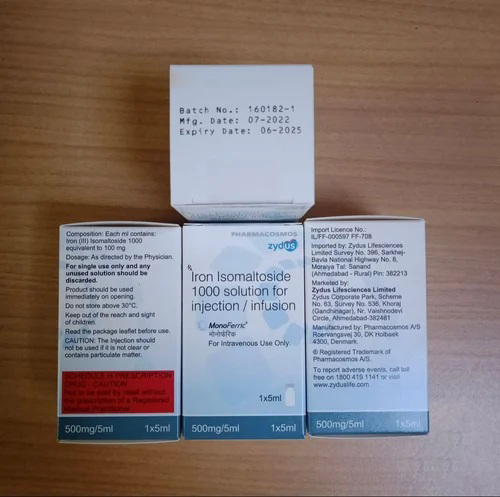 Iron Isomaltoside 1000 Solution For Injection - Dosage Form: Liquid