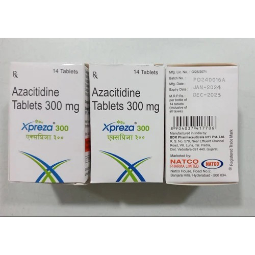 300Mg Azacitidine Tablets - Ingredients: Natural Yeast