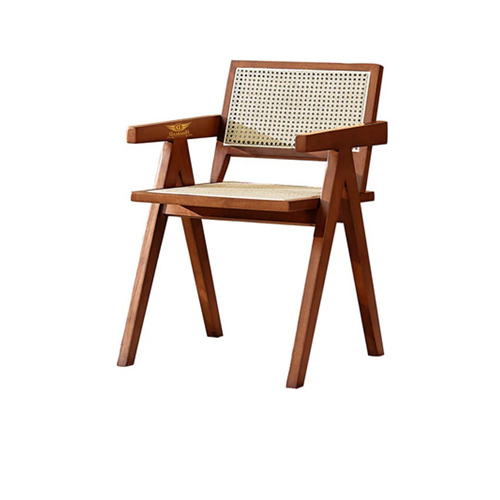 Rattan Box Cane Made Teakwood Dining Chair - Application: Restaurant