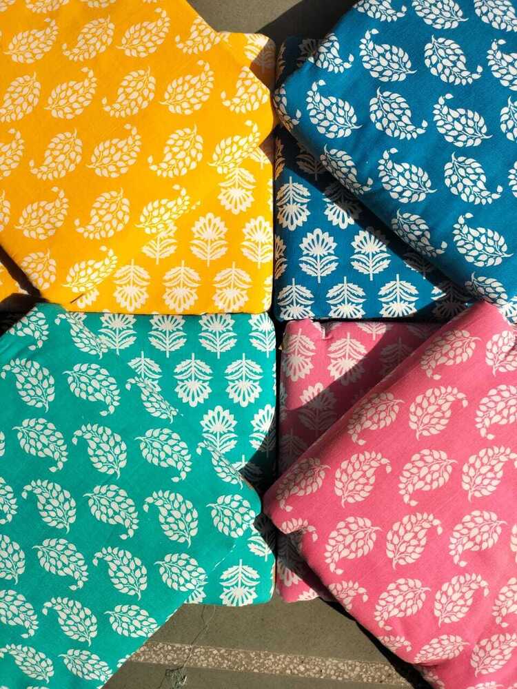 Jaipuri Top And Bottom Fabric