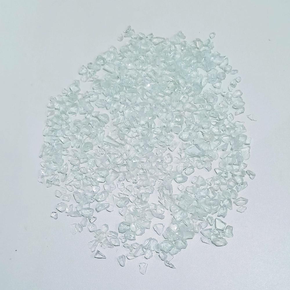 Resin Art /Clear Glass Chips / Premium Grade Crushed Glass Stone - Hardness: Rigid