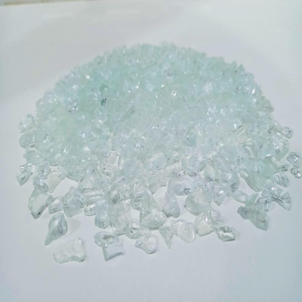 Resin Art /Clear Glass Chips / Premium Grade Crushed Glass Stone - Hardness: Rigid