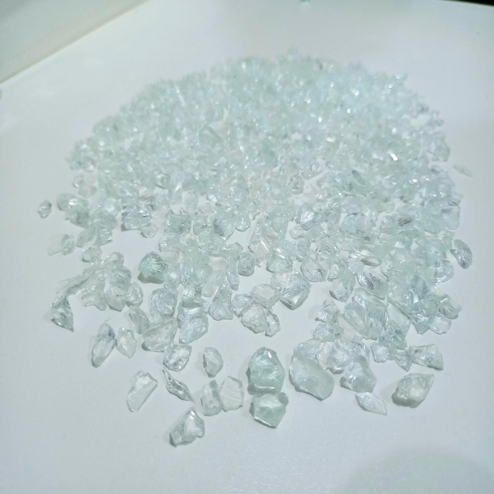 Resin Art /Clear Glass Chips / Premium Grade Crushed Glass Stone - Hardness: Rigid