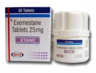 XTANE 25MG Tablet, 30 Tablets Bottle | Exemestane, Hormone Therapy, Oral Dosage